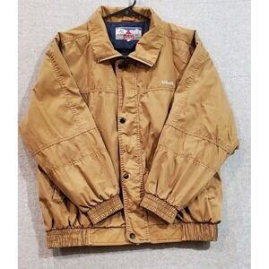 Molinel 1845 Men's Tan Brown Jacket Workwear Size Medium Full Zip /‎ Button Snap